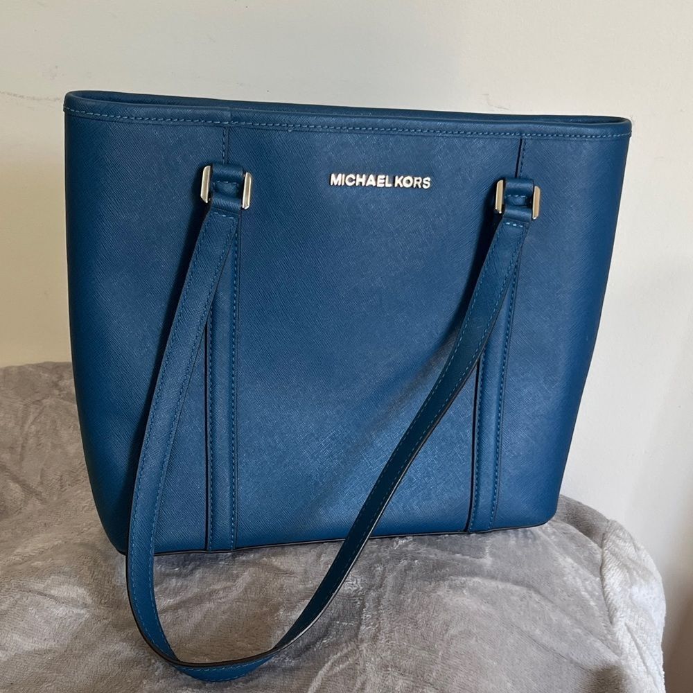 NWOT Michael Kors Blue Tote Bag Purse